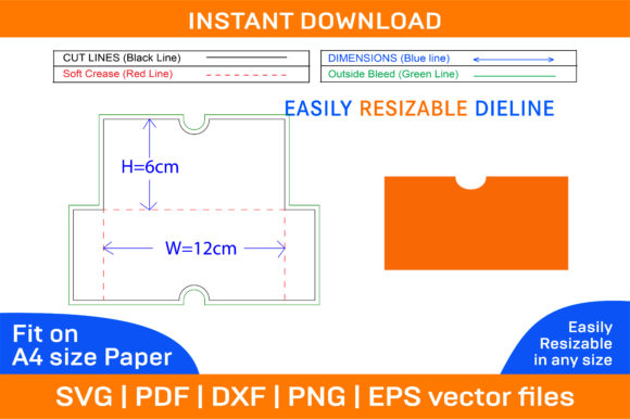 CD Insert Box Dieline Template and 3D Bo Graphics and Print Templates