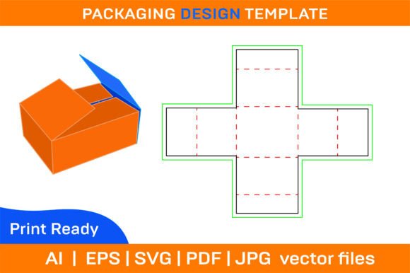 Corrugated Shipping Box and FEFCO402 Box Graphics for Print Templates