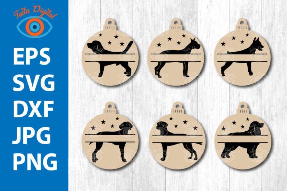 Dog Christmas Ornament Lover Pet Laser Cutting Winter Amp