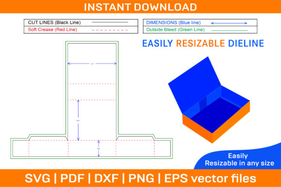 Review: Rigid Box Packaging Dieline Template and