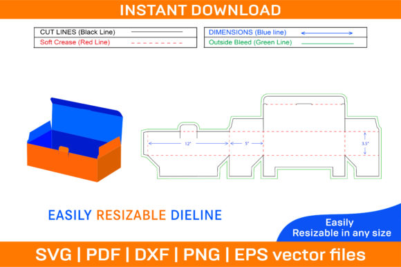 Surgical Mask Box 12 X 5 X 3.5 Inch Graphics and Print Templates Review